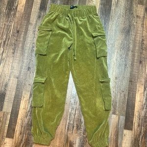 Cute corduroy sweat pants worn like three times